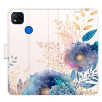 iSaprio flip pouzdro Ornamental Flowers 03 pro Xiaomi Redmi 9C