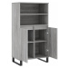 vidaXL Skříň highboard šedá sonoma 60 x 36 x 110 cm kompozitní dřevo