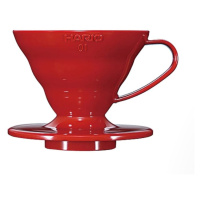 Hario Dripper V60 (VDR-01-R) červený, plastový