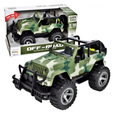 Vojenské terénní auto JEEP Wrangler Toys Group