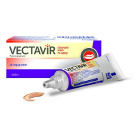 VECTAVIR Tónovaný krém na opary 10 mg/g 2 g