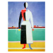 Obrazová reprodukce Woman with a Rake, Malevich, Kazimir Severinovich, 30 × 40 cm