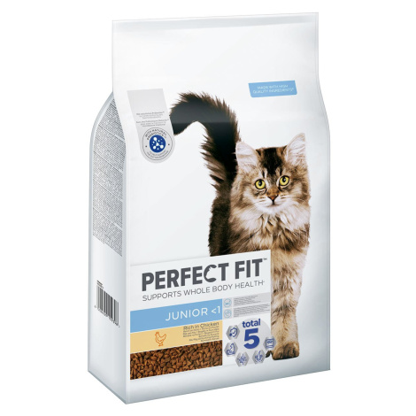 PERFECT FIT Junior krmivo pro kočky <1 kuře, 7 kg