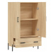 vidaXL Skříň highboard dub sonoma 69,5 x 31 x 115 cm kompozitní dřevo