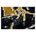 Dywany Łuszczów Kusový koberec Gloss 529A 82 3D mramor black/grey - 80x150 cm