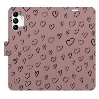 iSaprio Flip pouzdro Heart Dark 02 pro Samsung Galaxy A04s