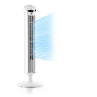 OneConcept Blitzeis, sloupový ventilátor, 40 W, 45 ° oscilace, bílý
