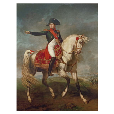 Obrazová reprodukce Equestrian Portrait of Napoleon I (1769-1821) 1810, Joseph Chabord, 30 × 40 