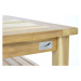 Divero 47269 Zahradní set lavic a stolu - neošetřené týkové dřevo - 150 cm