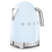 Rychlovarná konvice Smeg 50's style KLF04PBEU / regulace teploty / 1,7 l / 2400 W / pastelově mo