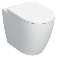 Geberit iCon - Stojící WC se sedátkem SoftClose, vodorovný odpad, Rimfree, bílá 502.383.JT.1