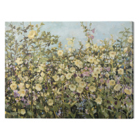 Obraz na plátně Anne-Marie Butlin - Yellow Hollyhocks, 2 cm - 80x60 cm