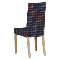 Dekoria Potah na židli IKEA  Harry, krátký, kostka modro-červená, židle Harry, Quadro, 142-68