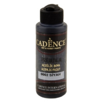 Akrylová barva Cadence Premium 120 ml - black černá Aladine