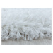Ayyildiz koberce Kusový koberec Fluffy Shaggy 3500 white kruh Rozměry koberců: 80x80 (průměr) kr