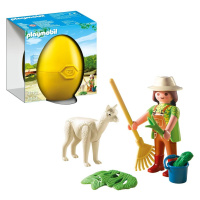 Playmobil 4944 ošetřovatelka s alpakou, vajíčko