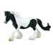 Collecta gypsy mare black & white piebald