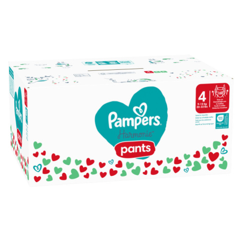 Pampers Harmonie Baby Plenkové Kalhotky Velikost 4, 168 Plenek, 9kg-15kg