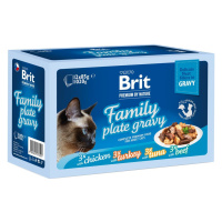 Brit Premium Cat D Fillets in Gravy Family Plate 1020g (12x85g)