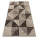 Dywany Lusczow Kusový koberec FEEL Triangle béžovo-hnědý
