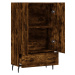 vidaXL Skříň highboard kouřový dub 69,5 x 31 x 115 cm kompozitní dřevo