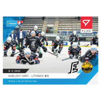 Hokejové live karty Tipsport ELH 2021-22 - L-118 Karlovy Vary - Litvínov