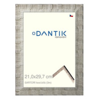 DANTIK rámeček 21 × 29,7, SARTORI kost.bílý sklo čiré