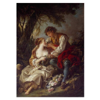 Obrazová reprodukce La cage Painting by Francois Boucher  1763 Sun. 0,93x0,73 m, Boucher, Franco