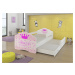Dětská postel s obrázky - čelo Casimo II bar Rozměr: 160 x 80 cm, Obrázek: Černý nápis Princess