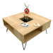 Konfereční stolek - dřevěný konferenční stolek dalma (dub)