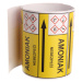 Páska na značení potrubí Signus M25 - AMONIAK Samolepka 100 x 77 mm, délka 1,5 m, Kód: 25778