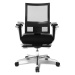 Topstar Kancelářská otočná židle SITNESS 60, s prodyšným opěradlem, včetně područek, černá / čer