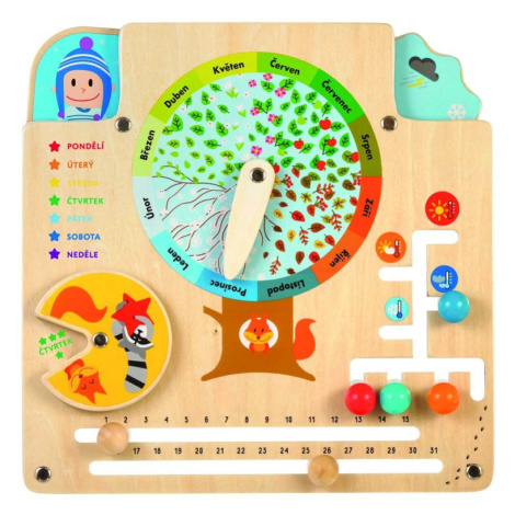 Kalendář přírody - dřevěná naučná hrací deska -LL322 Lucy & Leo