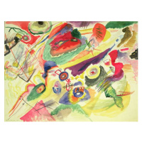 Obrazová reprodukce Watercolour with a Red Stain (1911), Wassily Kandinsky, 40 × 30 cm