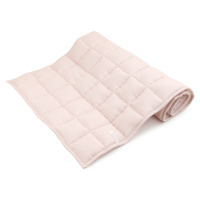 Cotton & Sweets Lněná prošívaná deka pudrově růžová 60x120cm