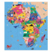 Mudpuppy Zeměpisné puzzle Mapa Afriky 70 dílků