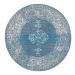 Hanse Home Collection Kusový koberec Gloria 105516 Sky Blue kruh 160 × 160 cm