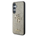 Zadní kryt Guess PU Fixed Glitter 4G Metal Logo pro Samsung Galaxy S25+, zlatá