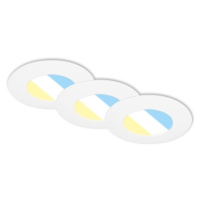 Briloner Briloner 7598036 -SADA 3x LED Koupelnové podh. svítidlo LED/4,9W/230V IP44 bílá