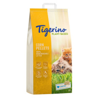 Tigerino Plant-Based kukuřičné stelivo pro citlivé kočky bez vůně - výhodné balení: 2 x 14 l