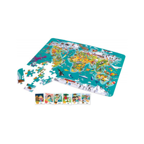 Dětské puzzle - Mapa světa 2 v 1 HAPE