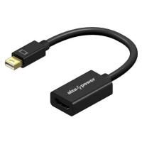 AlzaPower Core Mini DisplayPort (M) to HDMI (F) 4K 30Hz černý