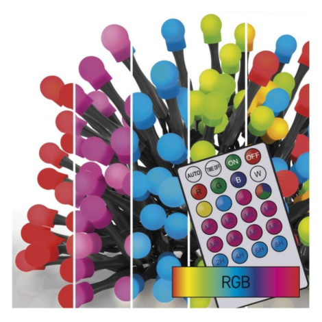 EMOS Světelný LED řetěz Cherry s příslušenstvím 10 m barevný