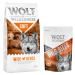 Wolf of Wilderness granule 12 kg + snack 180g zdarma! - Adult "Soft - Wide Acres" - kuřecí + Wid