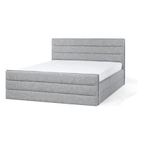 BELIANI postel VALBONNE 160 × 200 cm, světle šedá