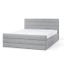 BELIANI postel VALBONNE 160 × 200 cm, světle šedá