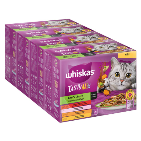 Multipack WHISKAS TASTY MIX kapsičky 48 x 85 g - Chef's Choice v omáčce