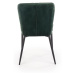 Halmar Halmar Sametová tmavě zelená jídelní židle K399