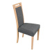 Jídelní židle ROMA 5 dub sonoma/tmavě šedá