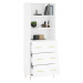 vidaXL Skříň highboard bílá 69,5 x 34 x 180 cm kompozitní dřevo